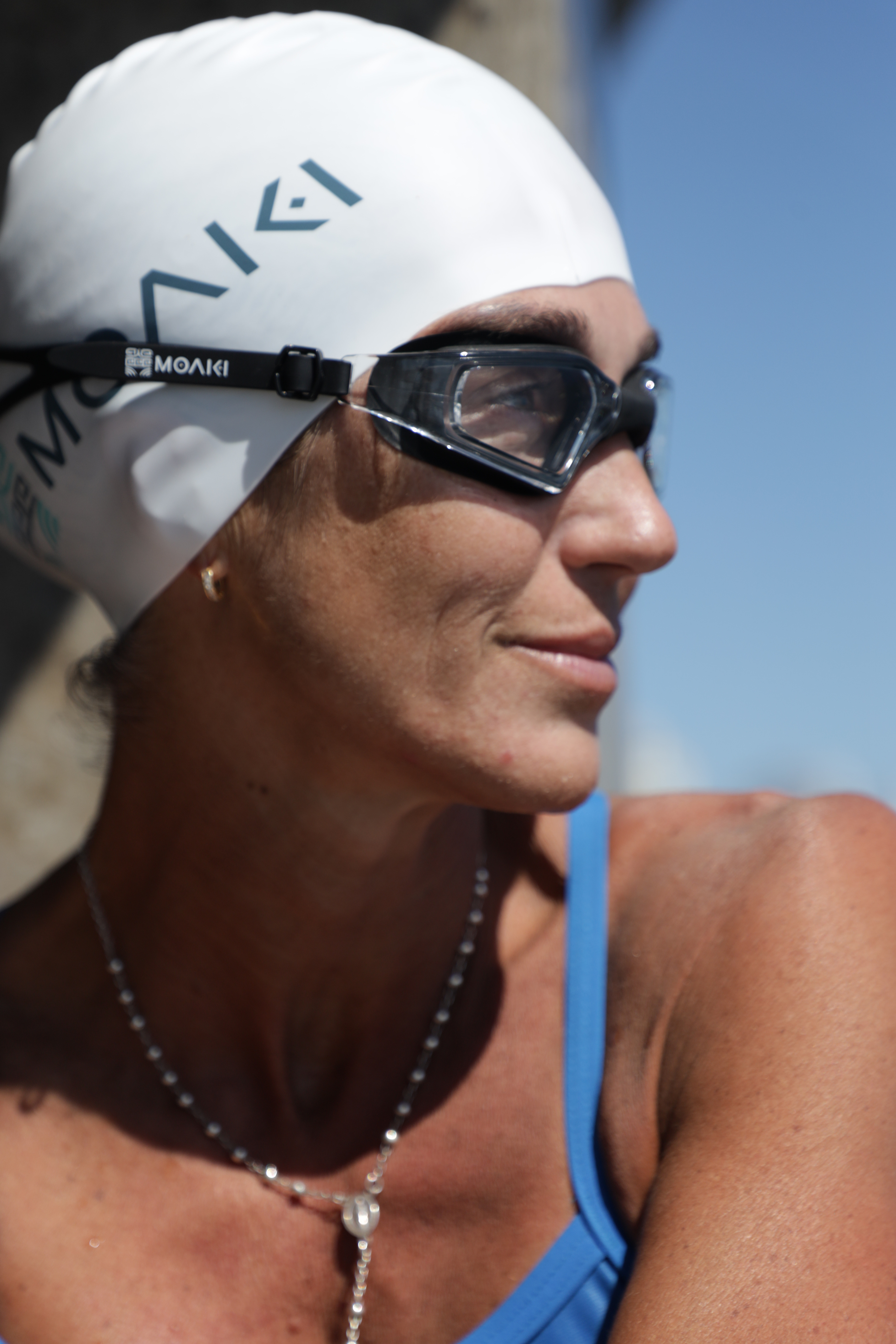 Lentes para Natacion Raki Open Water Goggles Moaki - Clear Smoked