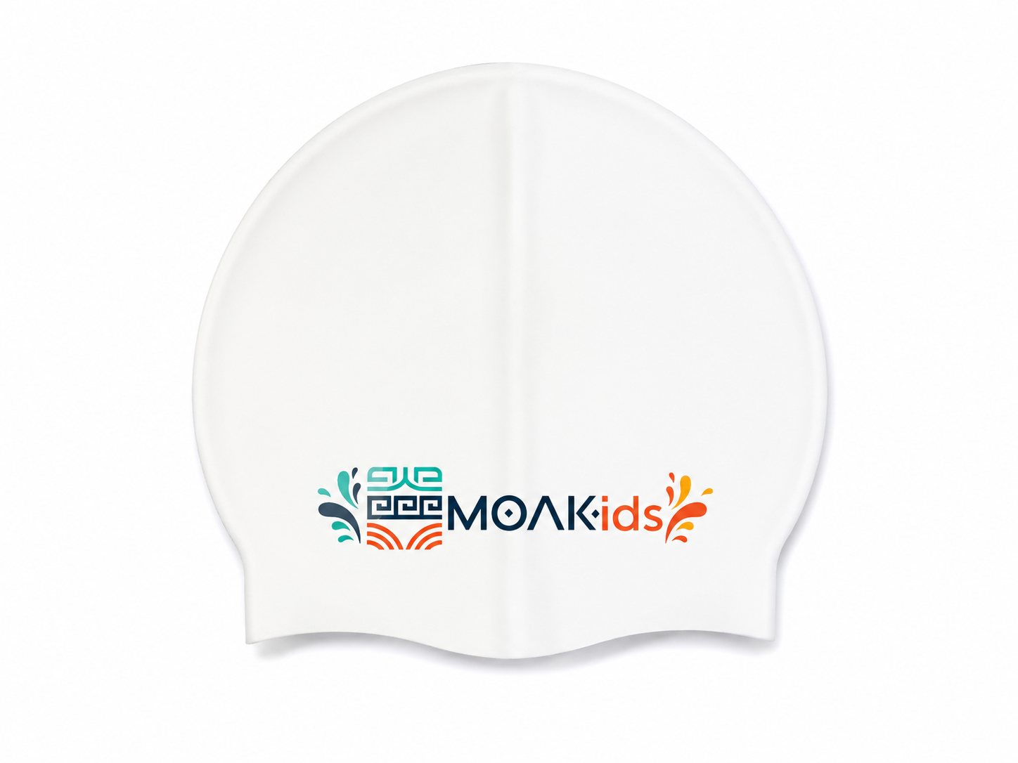 Gorra de Silicona para Natación de Niños Unisex Moaki Kiroa Kids Silicone Cap White
