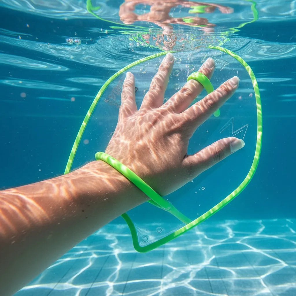 Manopla de natación Moaki Maka Transparente M