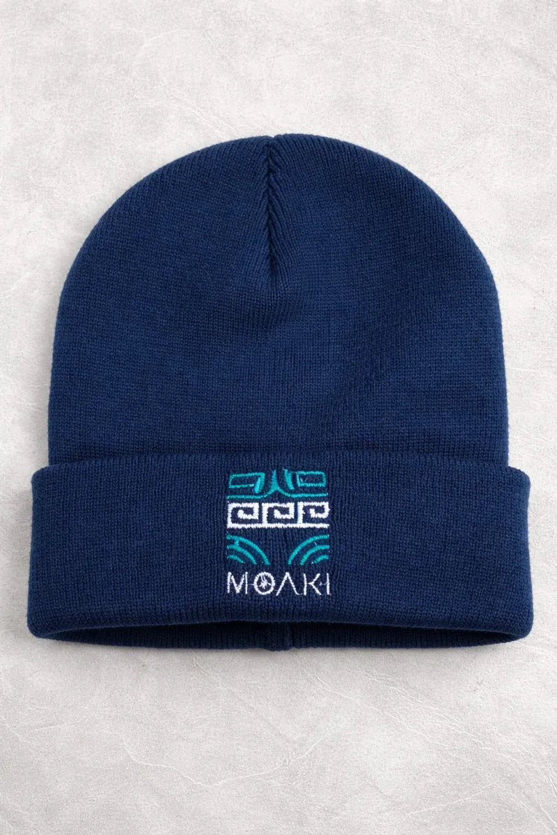 Gorro De Lana Moaki Marinero Azul Marino Unisex Invierno