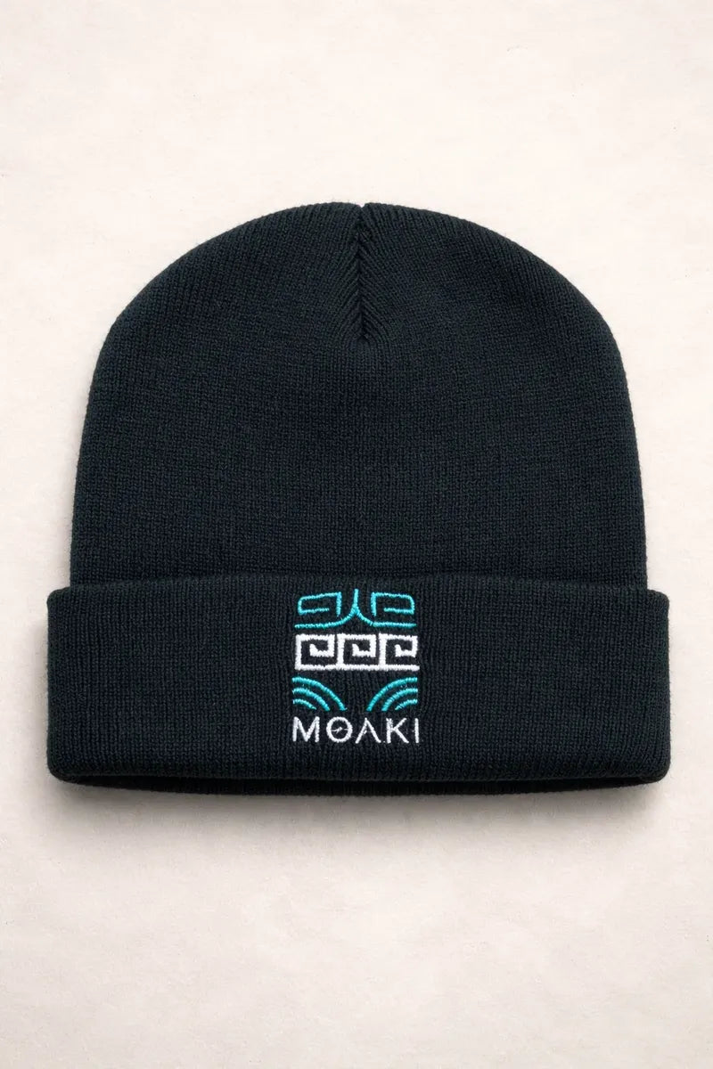 Gorro De Lana Moaki Marinero Negro Marino Unisex Invierno
