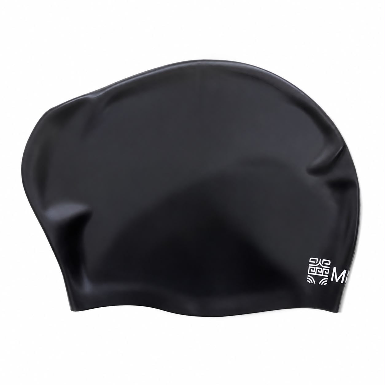 Gorra de Silicona para Natación Adulto Cabello Largo Moaki Kiroa Long Hair Black