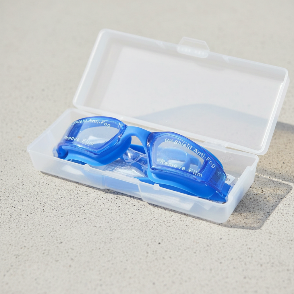 Lentes para Natacion Raki Open Water Goggles Moaki Blue