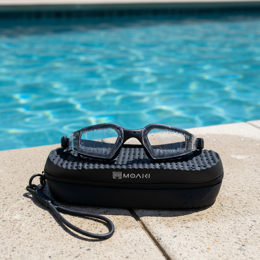 Set Moaki Raki Clear Goggles + Estuche Marama