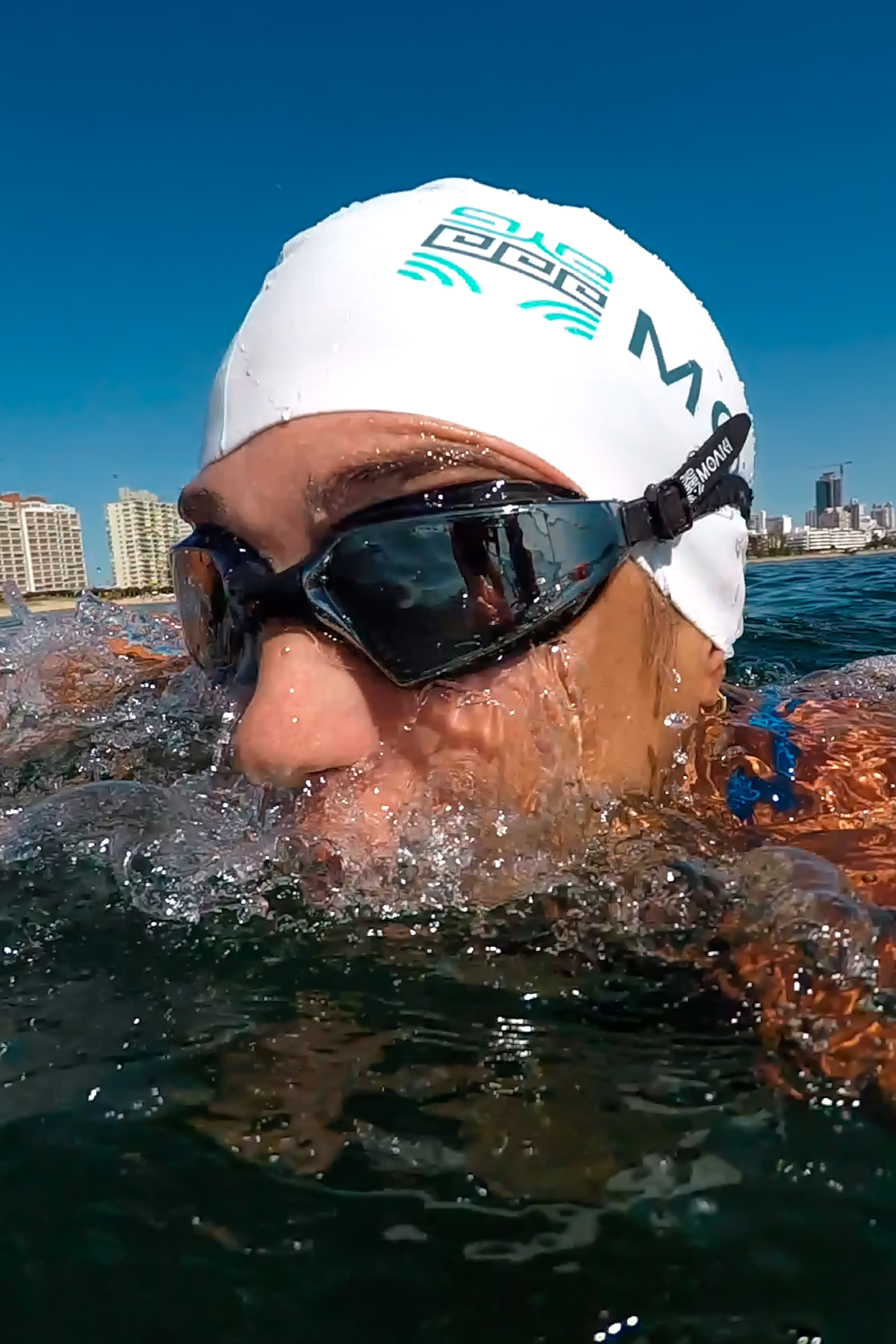 Lentes de Agua Espejados para Natacion Raki Open Water Goggles Moaki - Mirror
