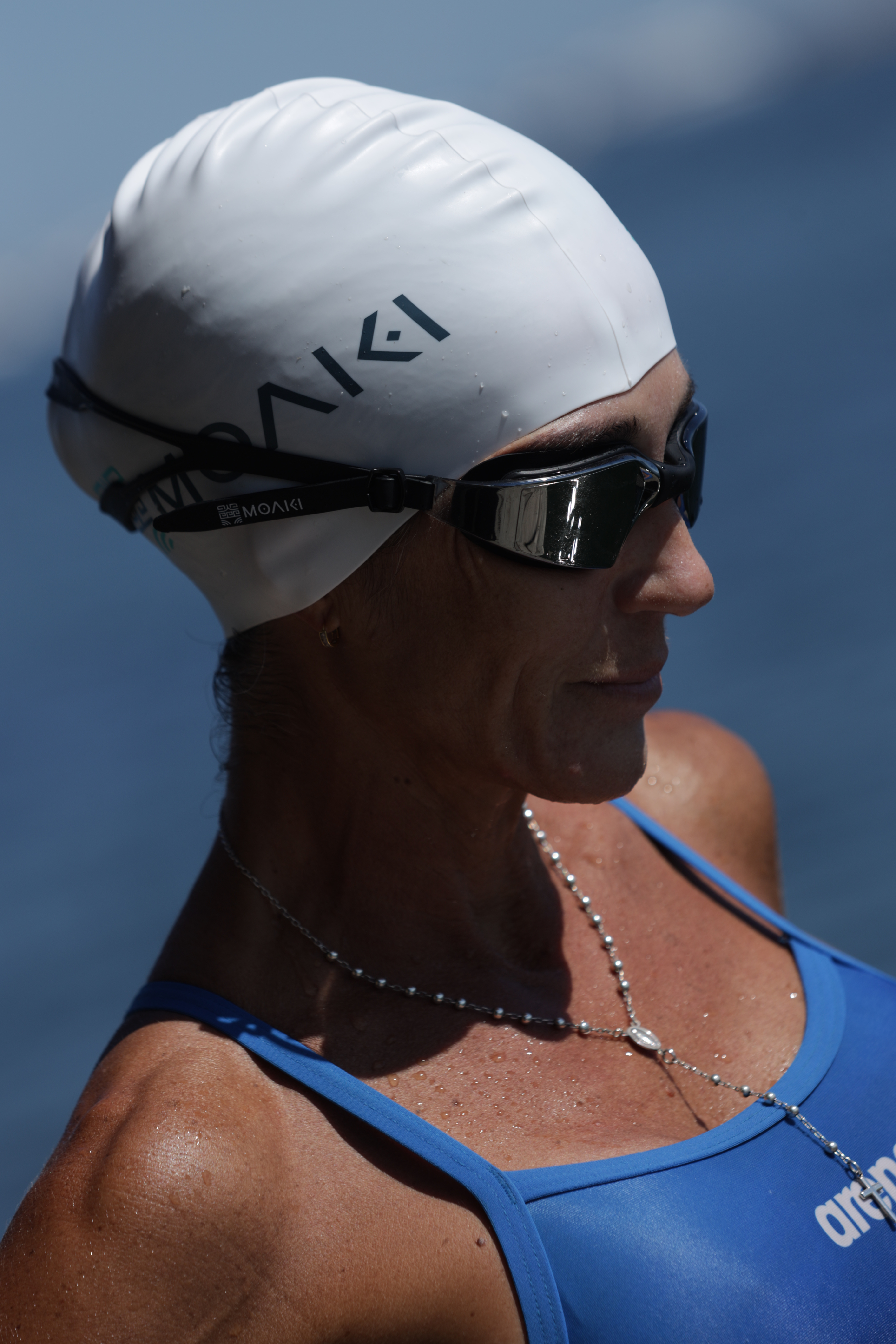 Lentes de Agua Espejados para Natacion Raki Open Water Goggles Moaki - Mirror