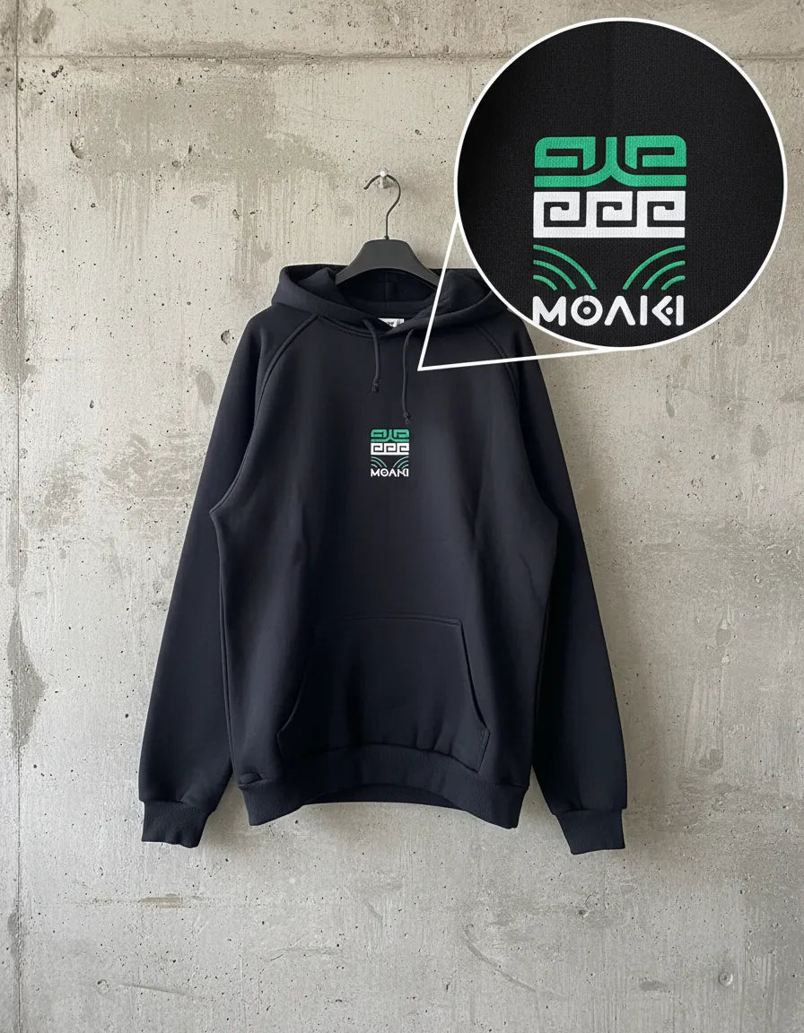 Buzo Canguro Moaki Stay Salty Black