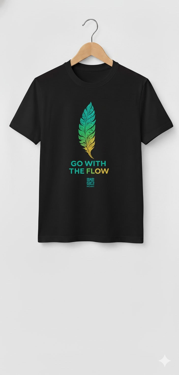 Remera Moaki Go With The Flow Negra