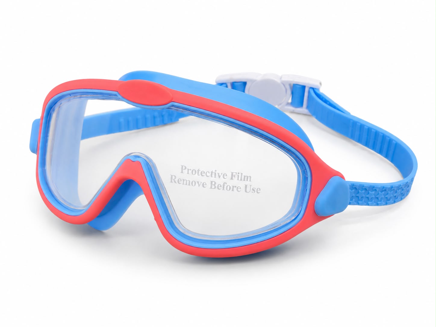 Lentes para Natación para Niños Moaki Rua Kids Max SwimMask Red Ligh Blue