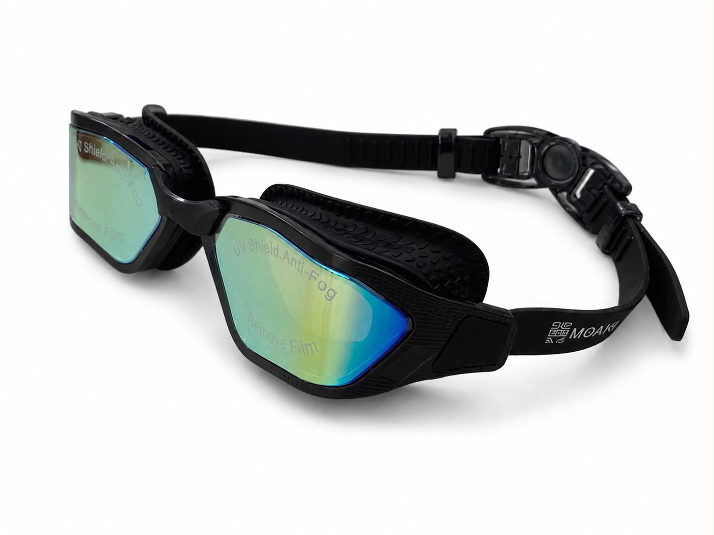 Lentes para Natación Adulto Unisex Moaki Aro Mirror Performance Goggles Black Mirror