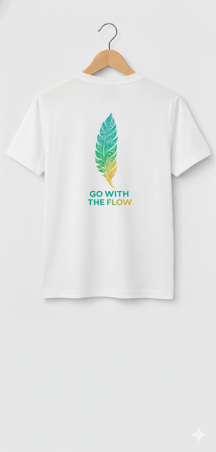 Remera Moaki Go With The Flow Blanca