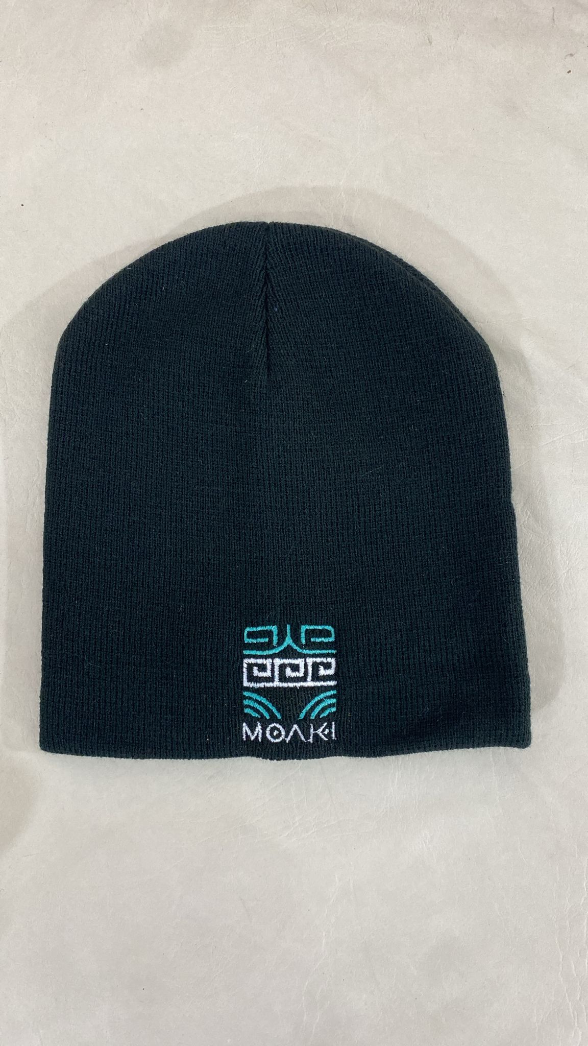 Gorro De Lana Moaki Tipo Casco Negro Unisex Invierno