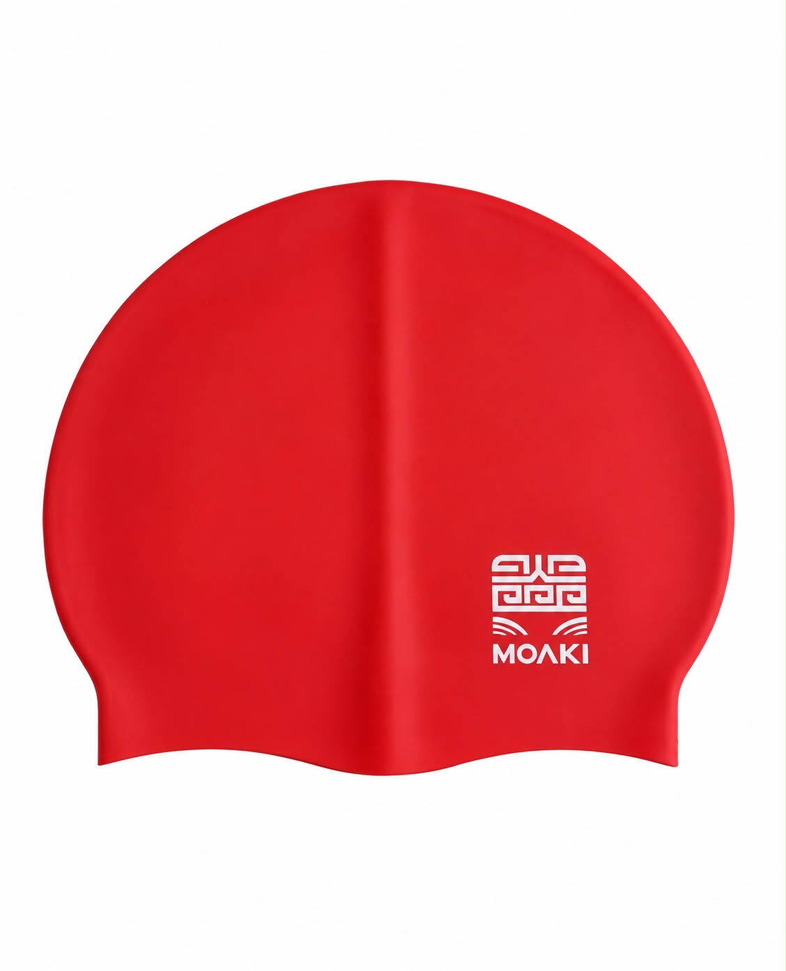 Gorra de Silicona para Natación Unisex Adulto Moaki Kiroa Mini Logo Red