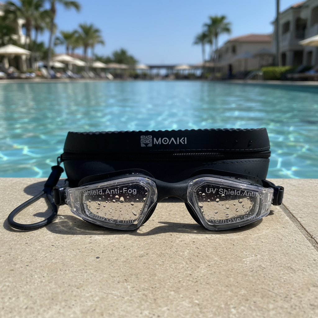 Set Moaki Raki Clear Goggles + Estuche Marama