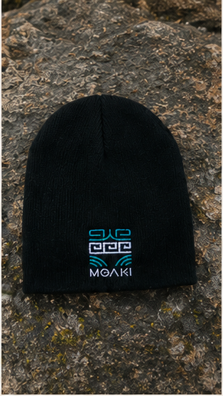 Gorro De Lana Moaki Tipo Casco Negro Unisex Invierno
